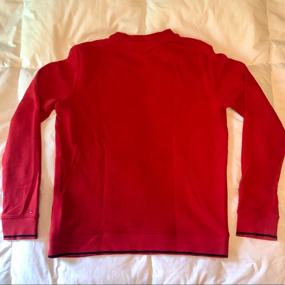 Tommy Hilfiger Red Crew Neck Sweater Size Small - Picture 3 of 4